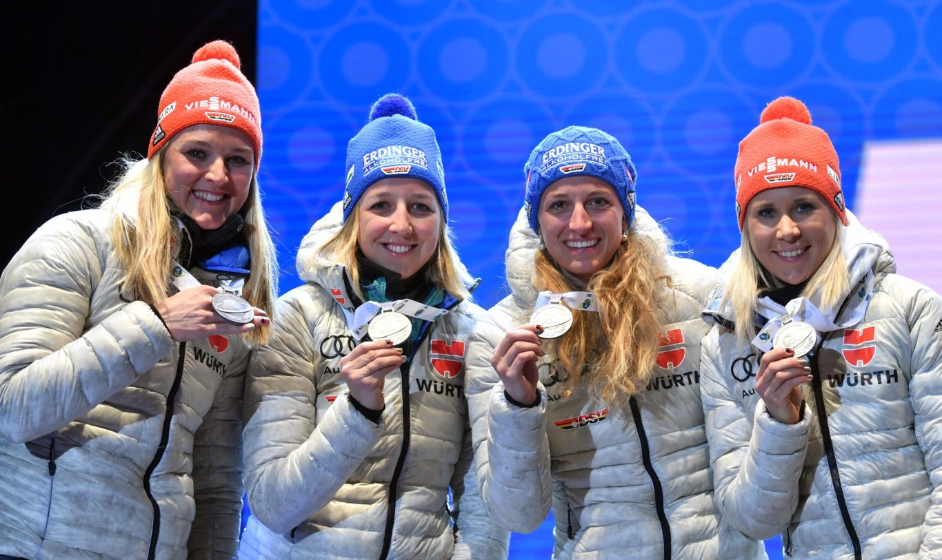 Biathlon WM 2020 Antholz-IT, Staffel-Silber (picture alliance|Hendrik Schmidt-dpa)